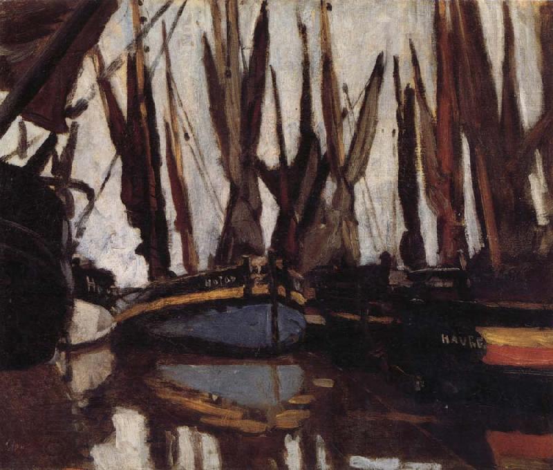 Claude Monet Fishing Boats China oil painting art